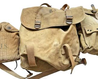 US Army Canteen and Two Bags