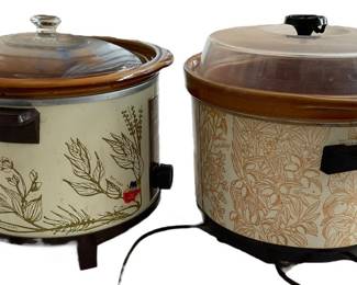 Two Family Size Crock Pots