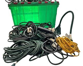 Bin Full of Outdoor Extension Cords