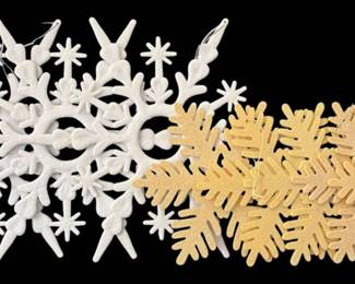 Glitter Snowflake Ornaments