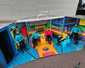 Classic Star Trek toys with box.