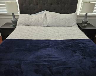 Queen bed with new mattress