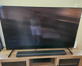 Samsung Q900X QLED 56" TV (2020) and accompanying Samsung surround sound (subwoofer not pictured). $1000 for the set.