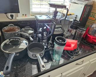 Some of the many kitchen items