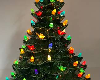 Light Up Ceramic Tree