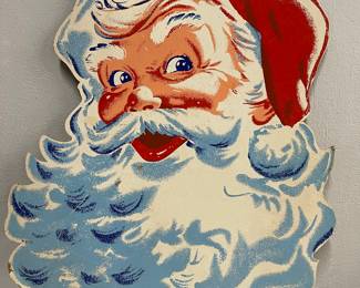 Vintage Cardboard Santa 
