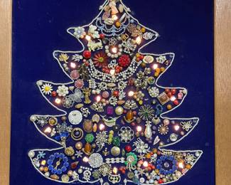 Vintage Jewelry tree that lights up