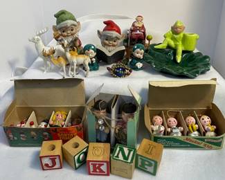 Many lots of vintage and small ornaments for crafting and decor