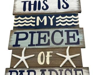 This is My Piece of Paradise Wall Decor