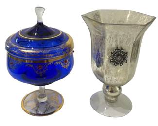 Mercury Cobalt Glass Decor