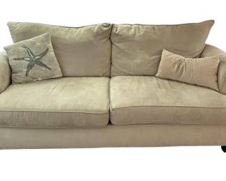Ivory Colored Upholstered Sofa