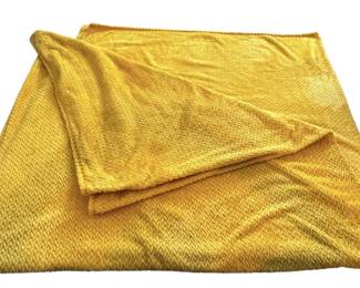 100 Polyester Yellow Fuzzy Blanket