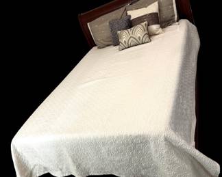 Queen Size White Sea Shell Quilt