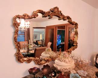 Gilded Gold large mirror