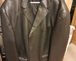 Leather coat