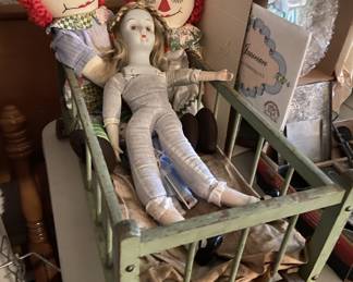 Antique baby/doll furniture