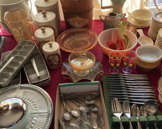 Kitchen - Burdan's Spoons, unused MCM service for 10, and more