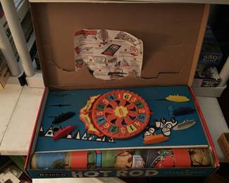 1960 Remco, Hot Rod Game, Inside