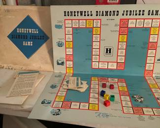 1960 Honeywell Diamond Jubille Game w/ game piece diamonds!