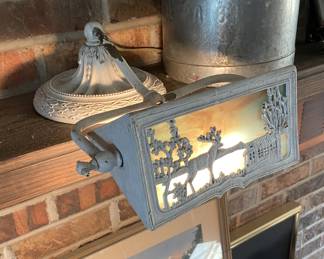 Slag Glass Mantle Lamp