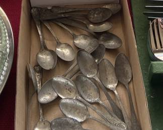 Vintage 30's tin, Ice Cream tasting Burdan's Spoons