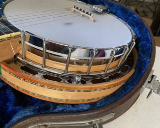 side view Vintage Ibanez Artist Banjo