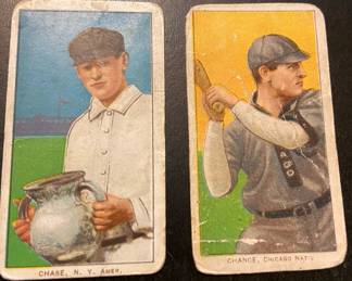 (2) 1909-11 T-206 Piedmont 350-460 Series on Back