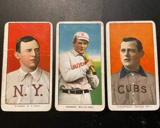 (3) 1909-11 T-206 Piedmont 150 Series on Back