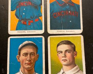 (4) 1909-11 T-206 Piedmont 350 Series on Back