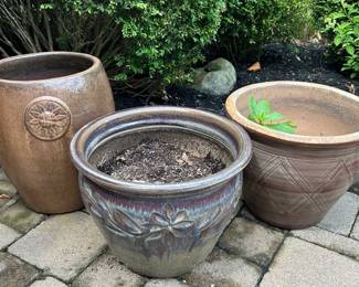 Three Decorative Planters 