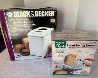 Black Decker Bread Maker  Presto Bread Slicer