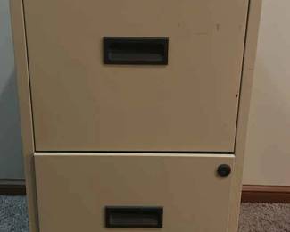 2 Drawer Filing Cabinet No Key