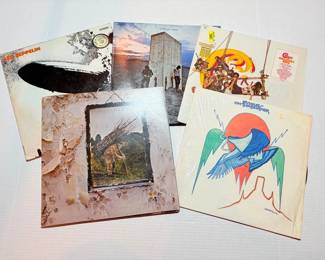 Rock Vinyl Records Led Zeppelin, The Eagles, The Who, And Chicago