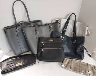 7 Womens Handbags Calvin Klein With Dustbag, Anne Klein, LC Leather,  More
