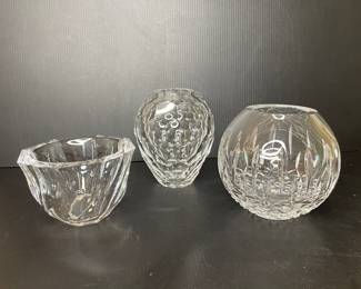 Crystal bowls: Wedgwood &