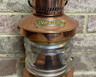 Vtg. toplight nautical dock light