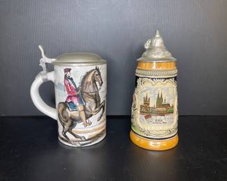 Vtg. beer steins