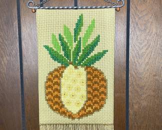 Needlepoint wall hanging
