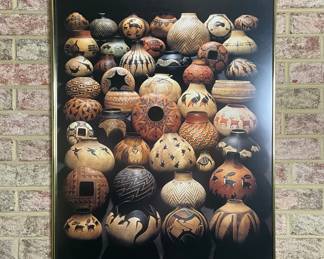 Robert Rivera, Gourd Artist - framed poster
