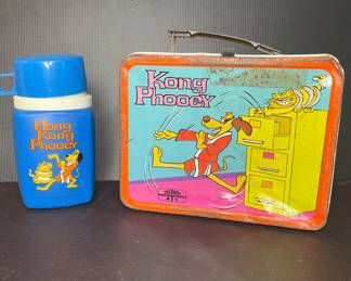 Vintage Hong Kong Phooey metal lunchbox & Thermos