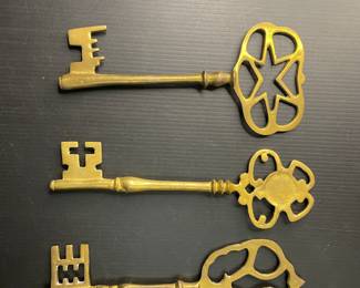 Vintage brass keys