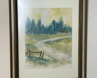 Landscape art vtg