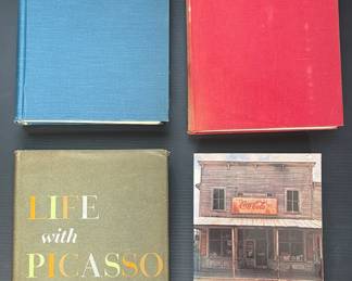Vintage books: Hemingway, Picasso, Faulkner, Simone de Beauvoir