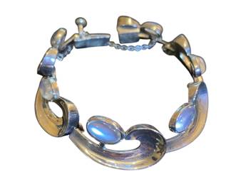 Antonio Pineda Sterling silver Taxco Mexico Moonstone Bracelet