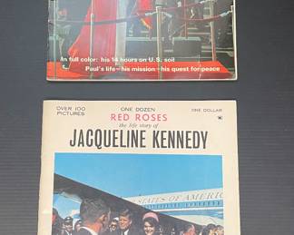 Vintage magazines: Time Life, The Pope’s Visit & One Dozen Red Roses: The Life Story of Jacqueline Kennedy