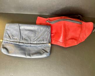 Vintage clutch & Fanny pack