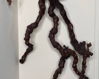 Wood sculpture wall art