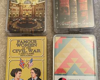 Vintage playing cards & Famous Women of Civil War card game