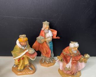 Fontanini style 3 wise men figures.