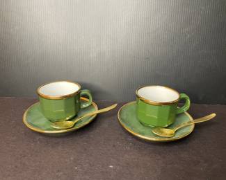 Demitasse cup and saucer set by Walküre Porzellan Bayreuth vtg